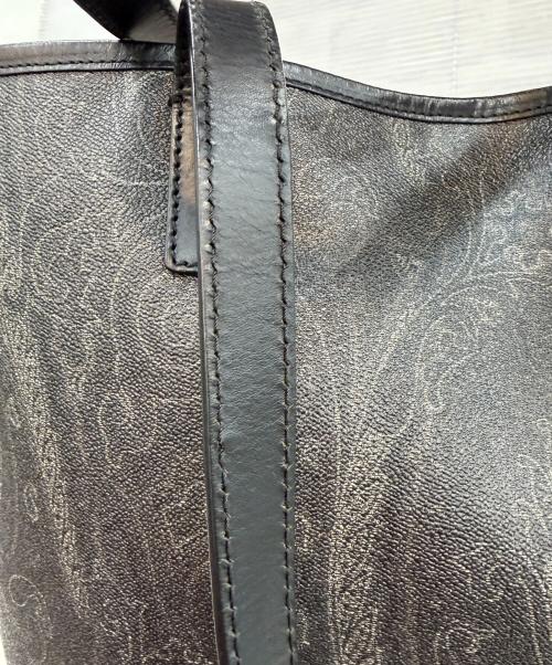 ETRO（エトロ）ETRO (エトロ) ペイズリー柄トートバッグ ブラックの古着・服飾アイテム