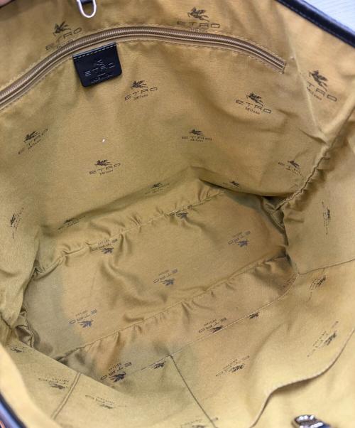 ETRO（エトロ）ETRO (エトロ) ペイズリー柄トートバッグ ブラックの古着・服飾アイテム