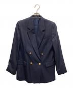 Burberry'sバーバリーズ）の古着「金牡丹ダブルジャケット」｜ネイビー