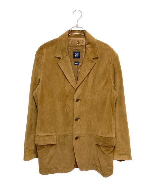GAP（ギャップ）GAP (ギャップ) スウェードレザーテーラードジャケット ベージュ サイズ:SIZE Lの古着・服飾アイテム