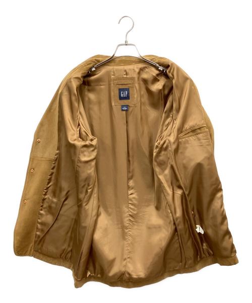 GAP（ギャップ）GAP (ギャップ) スウェードレザーテーラードジャケット ベージュ サイズ:SIZE Lの古着・服飾アイテム