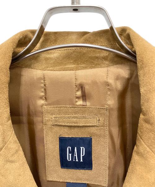 GAP（ギャップ）GAP (ギャップ) スウェードレザーテーラードジャケット ベージュ サイズ:SIZE Lの古着・服飾アイテム