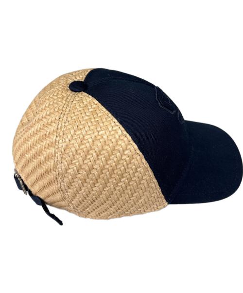 Saint Laurent Paris（サンローランパリ）Saint Laurent Paris (サンローランパリ) ベースボールキャップ アイボリー×ネイビーの古着・服飾アイテム