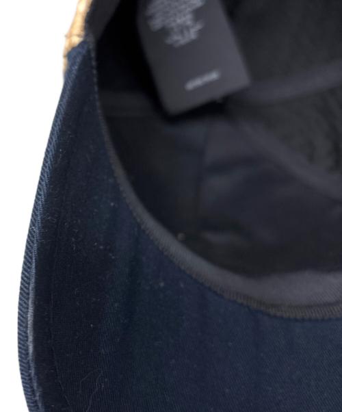 Saint Laurent Paris（サンローランパリ）Saint Laurent Paris (サンローランパリ) ベースボールキャップ アイボリー×ネイビーの古着・服飾アイテム