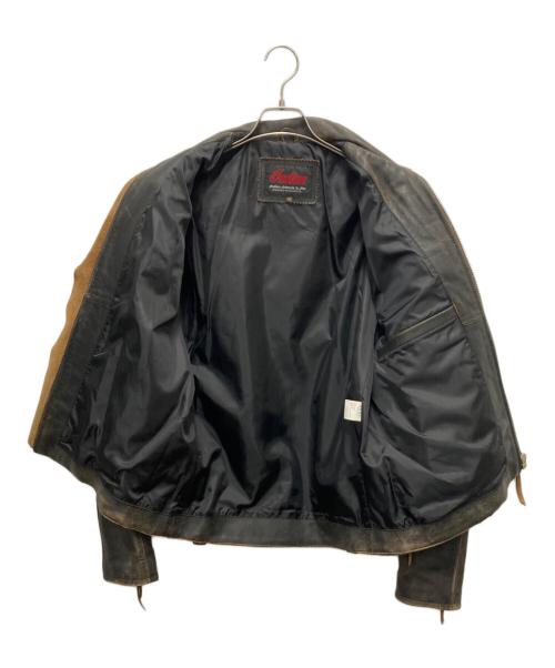 INDIAN MOTORCYCLE（インディアンモーターサイクル）INDIAN MOTORCYCLE (インディアンモーターサイクル) レザージャケット ブラック サイズ:SIZE42の古着・服飾アイテム