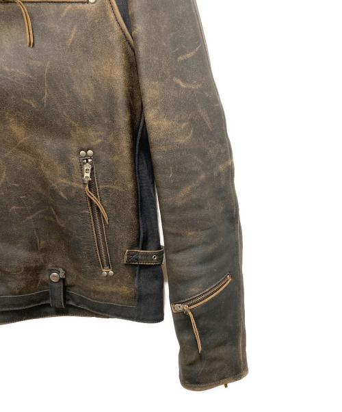 INDIAN MOTORCYCLE（インディアンモーターサイクル）INDIAN MOTORCYCLE (インディアンモーターサイクル) レザージャケット ブラック サイズ:SIZE42の古着・服飾アイテム