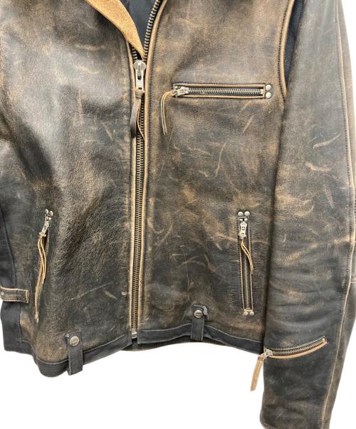 INDIAN MOTORCYCLE（インディアンモーターサイクル）INDIAN MOTORCYCLE (インディアンモーターサイクル) レザージャケット ブラック サイズ:SIZE42の古着・服飾アイテム