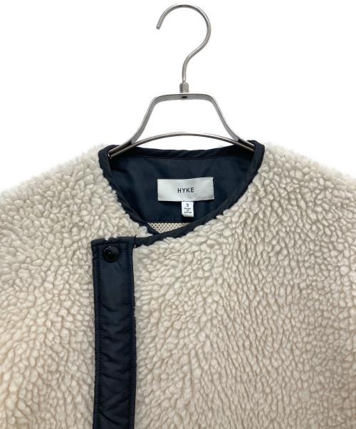 HYKE（ハイク）HYKE (ハイク) ボアコート ホワイト サイズ:SIZE3の古着・服飾アイテム