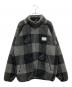 HUMAN MADE（ヒューマンメイド）の古着「 CHECK BOA FLEECE JACKET（チェック　ボア　フリースジャケット）」｜ブラック×グレー