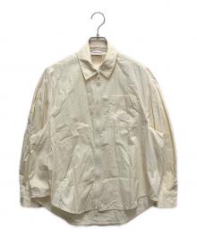 MONCLER（モンクレール）の古着「ジップアップシャツ」｜ベージュ