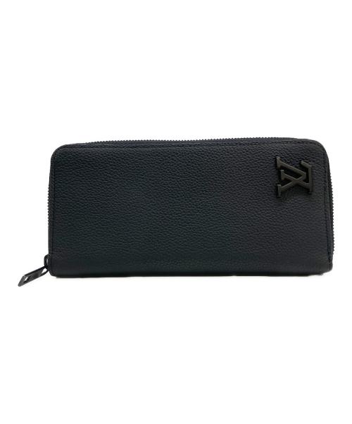 LOUIS VUITTON（ルイ ヴィトン）LOUIS VUITTON (ルイ ヴィトン) 長財布 ジッピーウォレット・ヴェルティカル アエログラム ブラックの古着・服飾アイテム