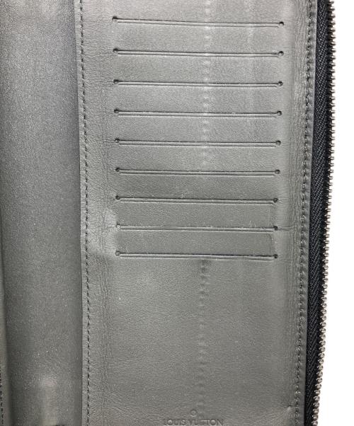 LOUIS VUITTON（ルイ ヴィトン）LOUIS VUITTON (ルイ ヴィトン) 長財布 ジッピーウォレット・ヴェルティカル アエログラム ブラックの古着・服飾アイテム