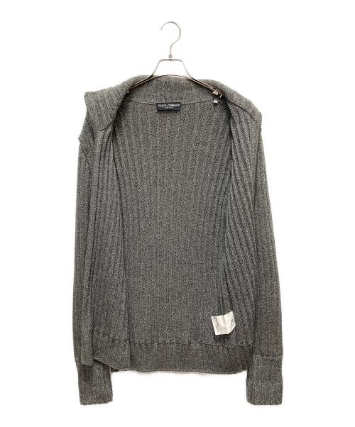 DOLCE & GABBANA（ドルチェ＆ガッバーナ）DOLCE & GABBANA (ドルチェ＆ガッバーナ) ジップニット グレー サイズ:SIZE 50の古着・服飾アイテム