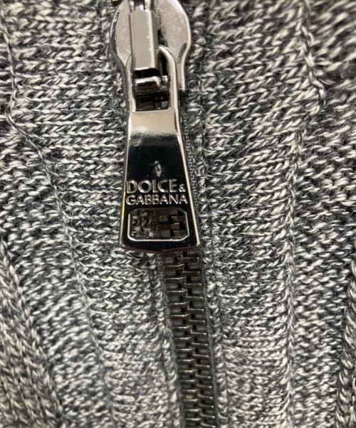 DOLCE & GABBANA（ドルチェ＆ガッバーナ）DOLCE & GABBANA (ドルチェ＆ガッバーナ) ジップニット グレー サイズ:SIZE 50の古着・服飾アイテム