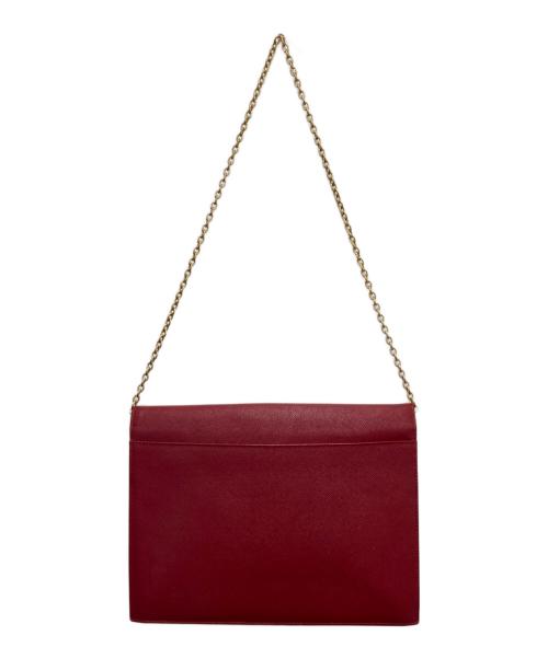 Yves Saint Laurent（イヴサンローラン）Yves Saint Laurent (イヴサンローラン) セミショルダーバッグ レッドの古着・服飾アイテム