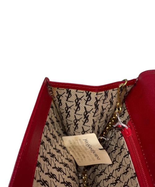 Yves Saint Laurent（イヴサンローラン）Yves Saint Laurent (イヴサンローラン) セミショルダーバッグ レッドの古着・服飾アイテム