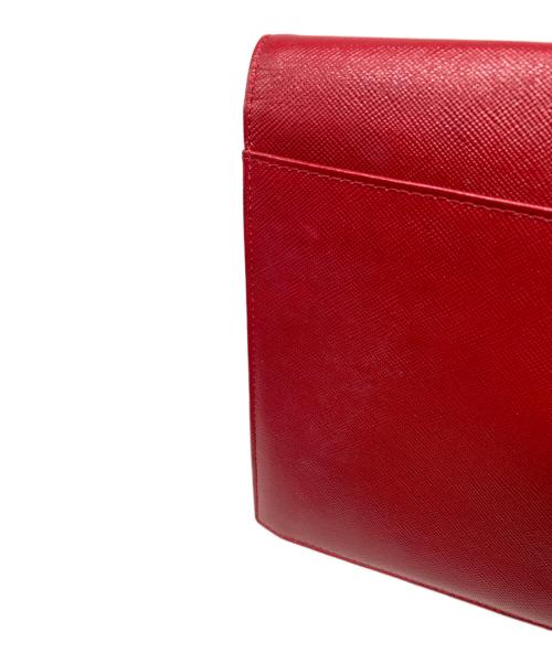 Yves Saint Laurent（イヴサンローラン）Yves Saint Laurent (イヴサンローラン) セミショルダーバッグ レッドの古着・服飾アイテム