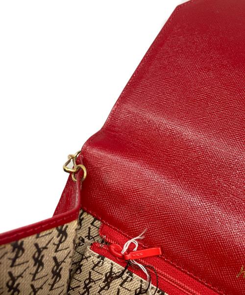 Yves Saint Laurent（イヴサンローラン）Yves Saint Laurent (イヴサンローラン) セミショルダーバッグ レッドの古着・服飾アイテム
