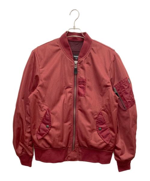 kawasaki（カワサキ）kawasaki (カワサキ) メッシュMA-1ジャケット レッド サイズ:SIZE XLの古着・服飾アイテム