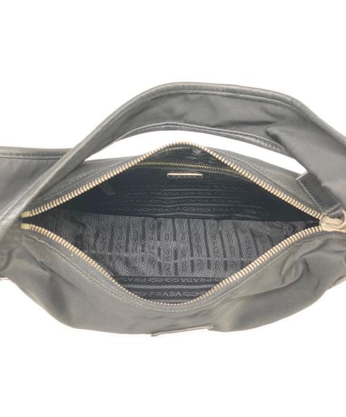 PRADA（プラダ）PRADA (プラダ) ハンドポーチ ブラックの古着・服飾アイテム