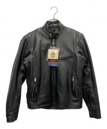 DAYTONA（デイトナ）の古着「シングルライダースジャケット」｜ブラック