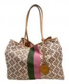 Kate Spadeケイトスペード）の古着「トートバッグ」｜ブラウン×ピンク