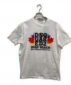 DSQUARED2ディースクエアード）の古着「半袖カットソー」｜ホワイト