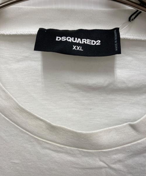 DSQUARED2（ディースクエアード）DSQUARED2 (ディースクエアード) 半袖カットソー ホワイト サイズ:XXLの古着・服飾アイテム