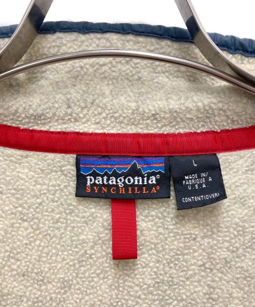 Patagonia（パタゴニア）Patagonia (パタゴニア) シンチラスナップt ホワイト サイズ:Lの古着・服飾アイテム
