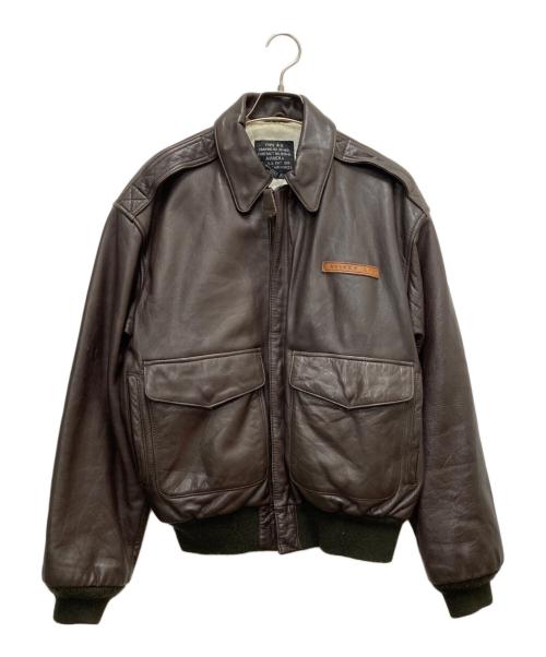 AVIREX（アヴィレックス）AVIREX (アヴィレックス) フライトジャケット ブラウン サイズ:Sの古着・服飾アイテム