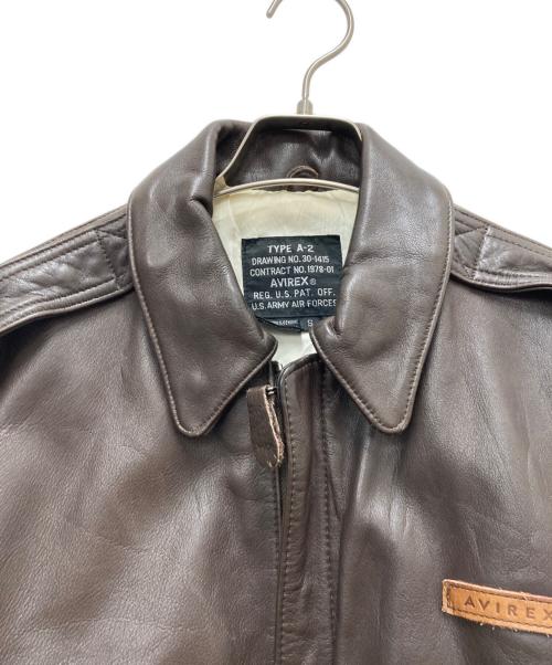 AVIREX（アヴィレックス）AVIREX (アヴィレックス) フライトジャケット ブラウン サイズ:Sの古着・服飾アイテム