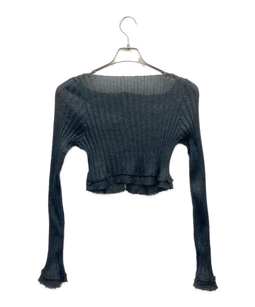 AKANE UTSUNOMIYA（アカネウツノミヤ）AKANE UTSUNOMIYA (アカネウツノミヤ) 薄手カーディガン グレー サイズ:SIZE Freeの古着・服飾アイテム