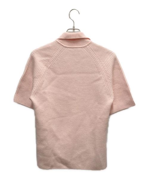 LACOSTE（ラコステ）LACOSTE (ラコステ) le FLEUR (ル フルール) アルパカウールニットポロシャツ ピンク サイズ:SIZE Mの古着・服飾アイテム