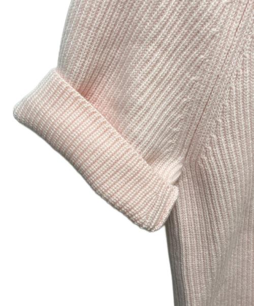 LACOSTE（ラコステ）LACOSTE (ラコステ) le FLEUR (ル フルール) アルパカウールニットポロシャツ ピンク サイズ:SIZE Mの古着・服飾アイテム