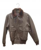 U.S NAVYユーエスネイビー）の古着「G-1レザーフライトジャケット」｜ブラウン