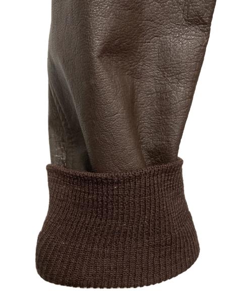 U.S NAVY（ユーエスネイビー）U.S NAVY (ユーエスネイビー) G-1レザーフライトジャケット ブラウン サイズ:SIZE 36の古着・服飾アイテム