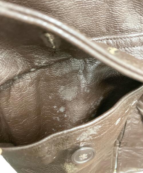 U.S NAVY（ユーエスネイビー）U.S NAVY (ユーエスネイビー) G-1レザーフライトジャケット ブラウン サイズ:SIZE 36の古着・服飾アイテム