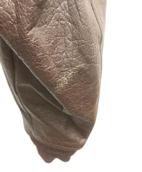 U.S NAVY（ユーエスネイビー）U.S NAVY (ユーエスネイビー) G-1レザーフライトジャケット ブラウン サイズ:SIZE 36の古着・服飾アイテム