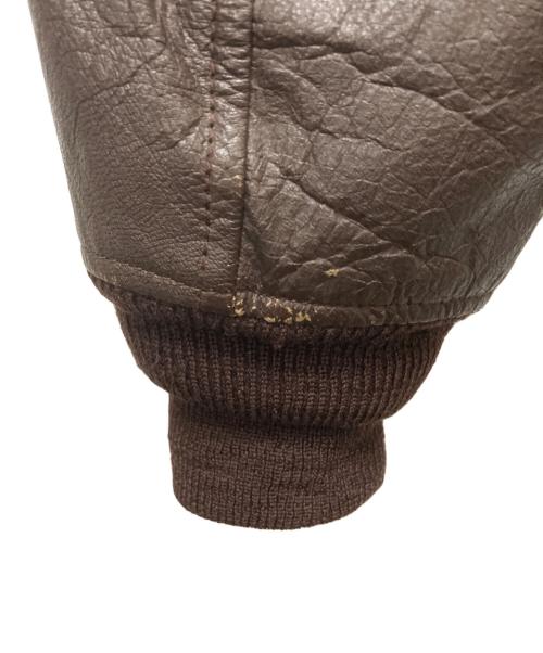 U.S NAVY（ユーエスネイビー）U.S NAVY (ユーエスネイビー) G-1レザーフライトジャケット ブラウン サイズ:SIZE 36の古着・服飾アイテム