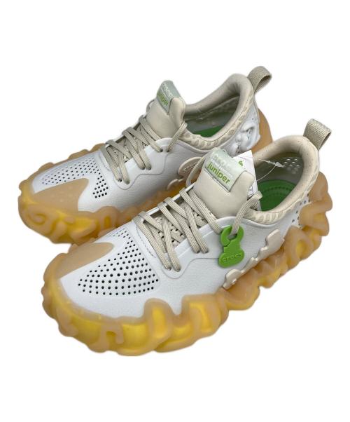 crocs（クロックス）crocs (クロックス) ローカットスニーカーサレへ・ベンバリー X ジュニパー ホワイト×イエロー サイズ:SIZE 25cm 未使用品の古着・服飾アイテム