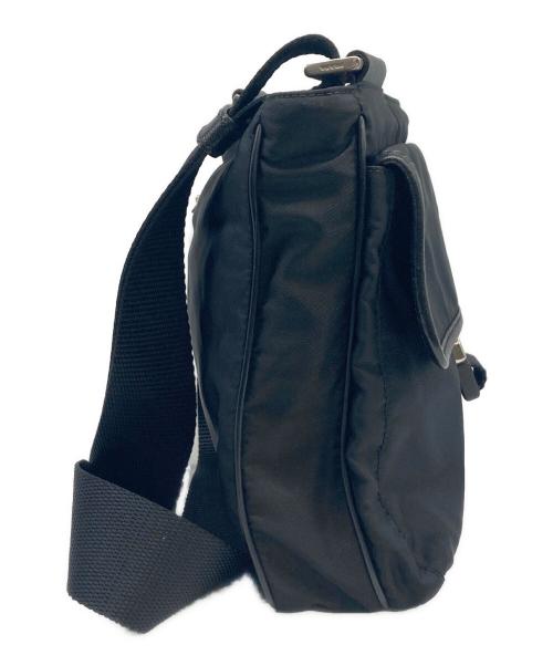 PRADA（プラダ）PRADA (プラダ) ナイロンショルダーバッグ ブラックの古着・服飾アイテム