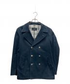 BURBERRYバーバリー）の古着「ダブルブレステッドピーコート」｜ネイビー