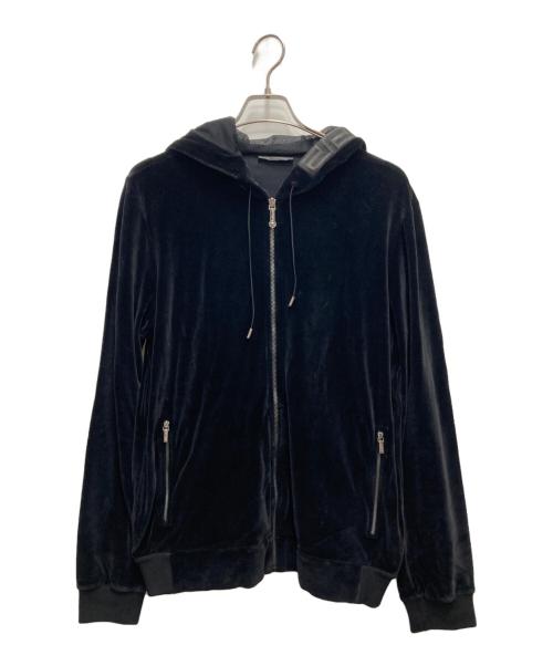 VERSACE（ヴェルサーチェ）VERSACE (ヴェルサーチェ) ジップパーカー ブラック サイズ:Lの古着・服飾アイテム