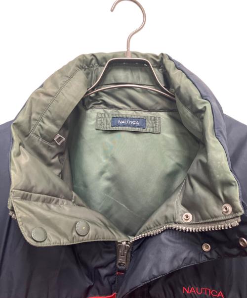 NAUTICA（ノーティカ）NAUTICA (ノーティカ) ダウンジャケット レッド×ネイビー サイズ:SIZE XLの古着・服飾アイテム