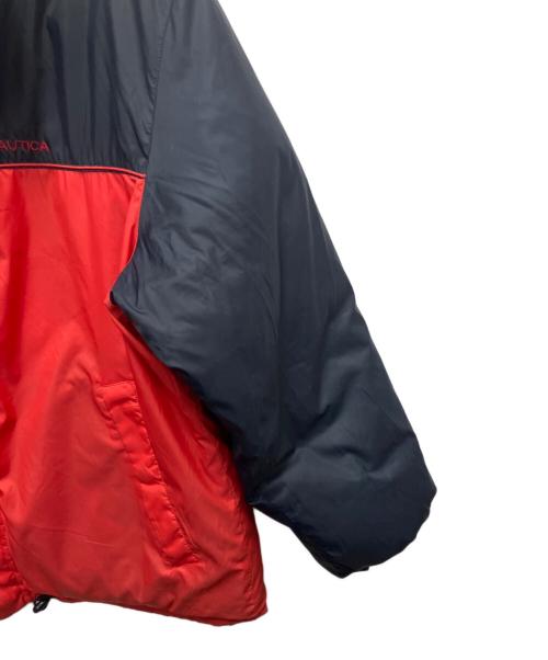 NAUTICA（ノーティカ）NAUTICA (ノーティカ) ダウンジャケット レッド×ネイビー サイズ:SIZE XLの古着・服飾アイテム