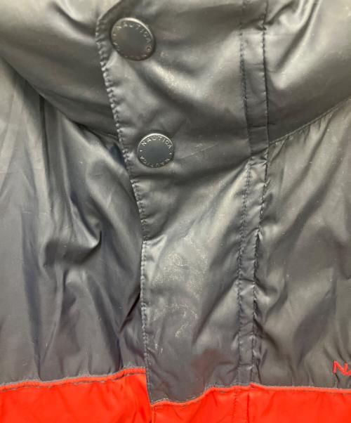 NAUTICA（ノーティカ）NAUTICA (ノーティカ) ダウンジャケット レッド×ネイビー サイズ:SIZE XLの古着・服飾アイテム