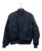 COMOLIコモリ）の古着「シルクナイロンジャケット」｜ネイビー