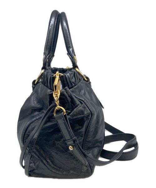 MIU MIU（ミュウミュウ）MIU MIU (ミュウミュウ) 2WAYバッグ ブラックの古着・服飾アイテム