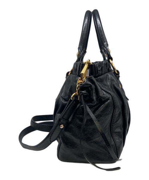 MIU MIU（ミュウミュウ）MIU MIU (ミュウミュウ) 2WAYバッグ ブラックの古着・服飾アイテム
