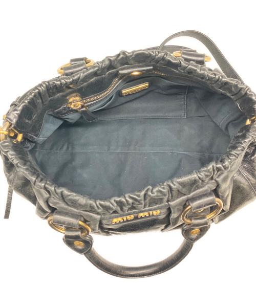 MIU MIU（ミュウミュウ）MIU MIU (ミュウミュウ) 2WAYバッグ ブラックの古着・服飾アイテム